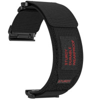 Nylon Λουράκι Υφασμάτινο για Garmin 26mm Black