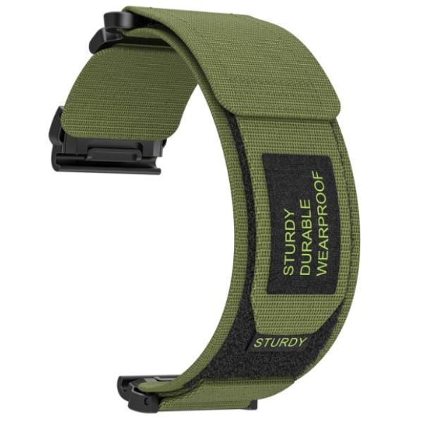 Nylon Λουράκι Υφασμάτινο για Garmin 22mm Green