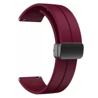 ﻿Λουράκι Σιλικόνης - Magnetic Watch Band 20mm Dark Purple