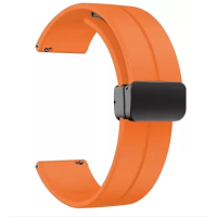 Λουράκι Σιλικόνης - Magnetic Watch Band 20mm Orange