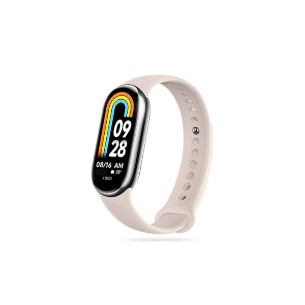 Λουράκι Σιλικόνης για Xiaomi Mi Band 8 Beige