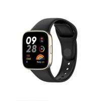 Λουράκι Σιλικόνης Για Xiaomi Redmi Watch 3/Mi Watch Lite 3 Μαύρο