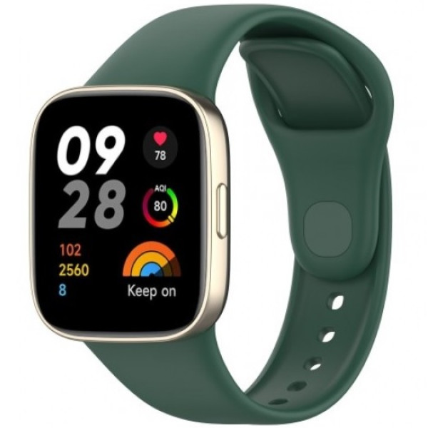 Λουράκι Σιλικόνης Για Xiaomi Redmi Watch 3/Mi Watch Lite 3 Green