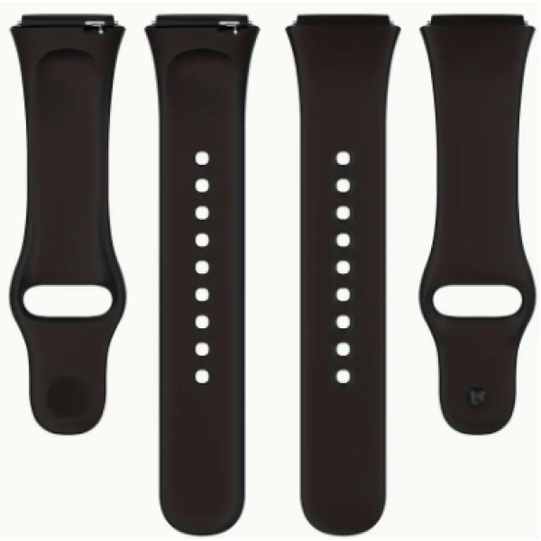 Λουράκι Σιλικόνης Για Xiaomi Redmi Watch 3 Active Black Λουράκι Σιλικόνης Για Xiaomi Redmi Watch 3 Active Black