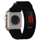 Nylon Λουράκι Υφασμάτινο για Apple Watch 42/44/45/49mm Black