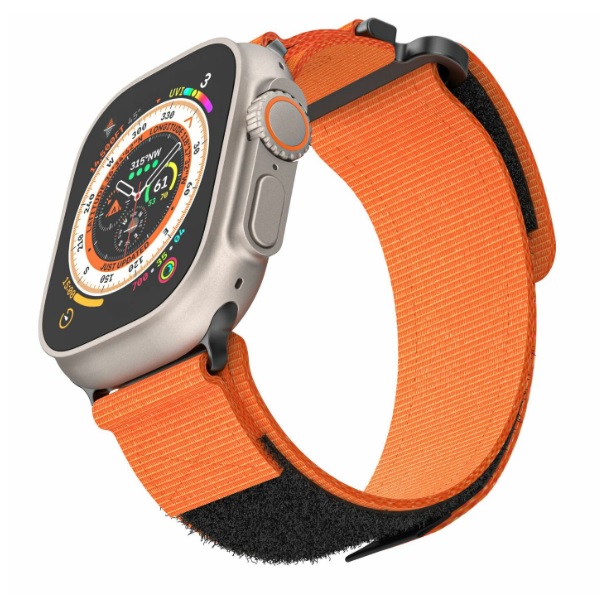 Nylon Λουράκι Υφασμάτινο για Apple Watch 42/44/45/49mm Orange