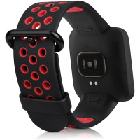 Λουράκι Σιλικόνης Για Xiaomi Redmi Watch 2 Lite Black-Red