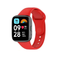Λουράκι Σιλικόνης Για Xiaomi Redmi Watch 3/Mi Watch Lite 3 Red