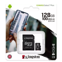 Kingston Micro Secure Digital 128GB Microsdxc Canvas Select +SD Adapter