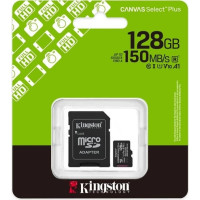 Kingston Micro SD Adapter 128GB 150 MB/s Canvas Select +SD Adapter