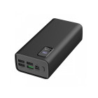 Platinet Power Bank  30000mAh Polymer PD 3.0 QC 3.0 LED Screen Black  