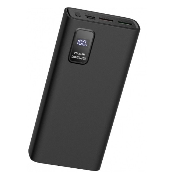 PLATINET POWER BANK 20000 mAh Li-Polymer 2in1 PD 22W LED Screen PMPB20WQC727B