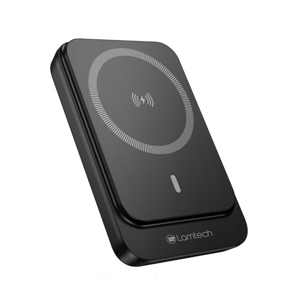 Lamtech Magnetic 20W Wireless Charging Power Bank 10000MAH Black