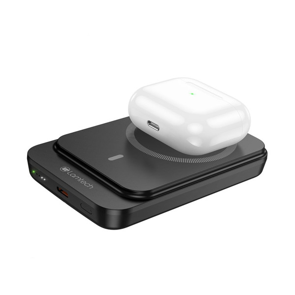 Lamtech Magnetic 20W Wireless Charging Power Bank 10000MAH Black