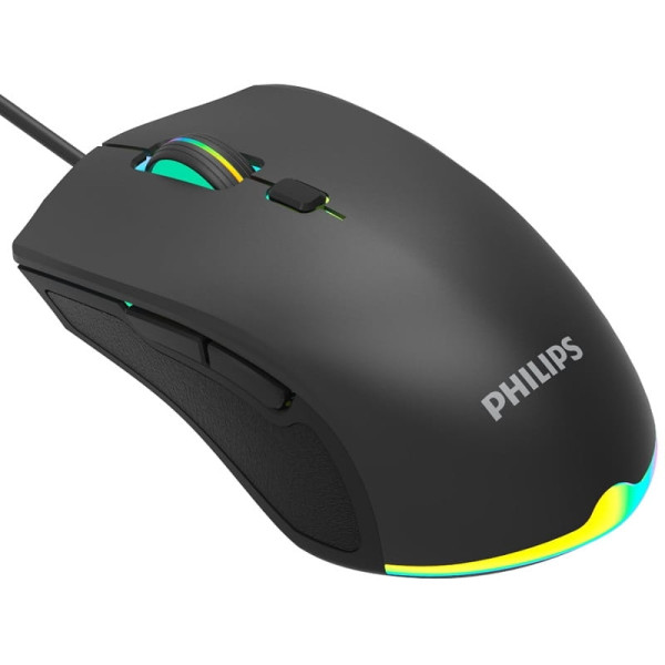 PHILIPS ενσύρματο gaming ποντίκι SPK9404 - 2400DPI με 6 πλήκτρα μαύρο