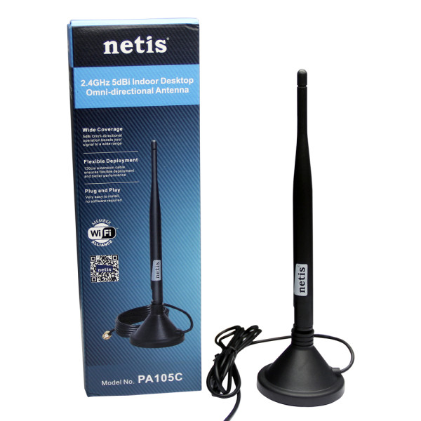 NETIS Πανκατευθυντική κεραία εσωτερικής επιφάνειας εργασίας 2,4 GHz 5dBi