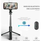 Selfie Stick Q02s Τρίποδο Κινητού με Bluetooth Μαύρο