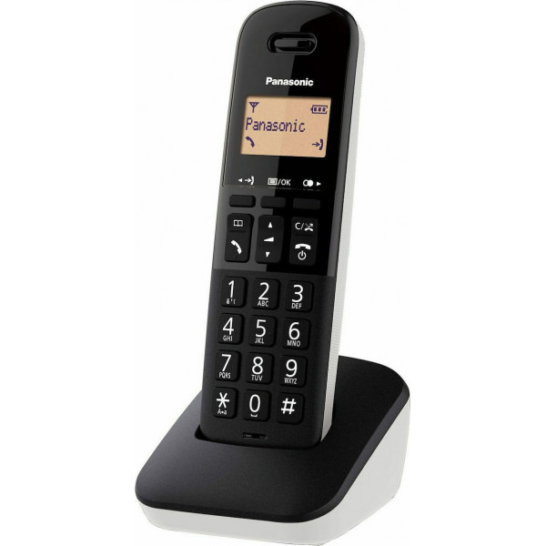 Ασύρματο Ψηφιακό Τηλέφωνο Panasonic KX-TGB610 Μαύρο-Λευκό με Πλήκτρο Αποκλεισμού Κλήσεων
