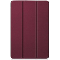 Flip Cover Δερμάτινο Διάφανο Lenovo Tab M11 TB-330 11'' Bordo