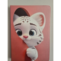 Universal Tablet Case 10'' Cute Cat Pink
