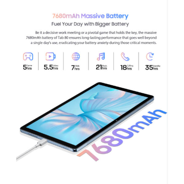 Blackview Tab 80 Android 13 Octa-Core Tablet 10.1' Grey Blackview Tab 80 Android 13 Octa-Core Tablet 10.1' Grey