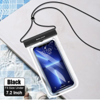 Waterproof  Phone Case Bag 7.2'' Black
