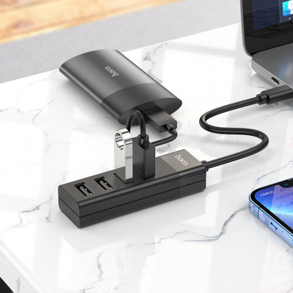 Hoco USB Hub 3.0 4 Θυρών με σύνδεση USB-C HB25