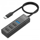 Hoco USB Hub 3.0 4 Θυρών με σύνδεση USB-C HB25