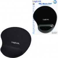 LogiLink GEL Mouse Pad 230mm με Στήριγμα καρπού Μαύρο
