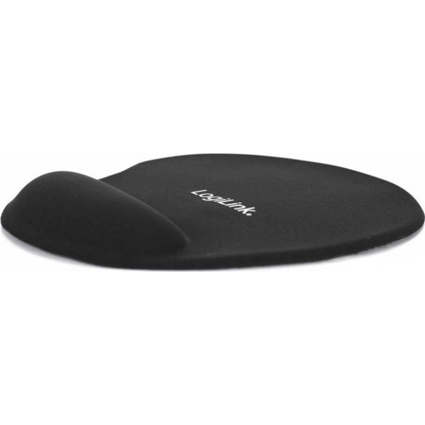 LogiLink GEL Mouse Pad 230mm με Στήριγμα καρπού Μαύρο