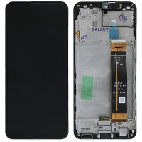 ΓΝΗΣΙΑ ΟΘΟΝΗ LCD ΚΑΙ ΜΗΧΑΝΙΣΜΟΣ ΑΦΗΣ ΜΕ ΠΛΑΙΣΙΟ ΓΙΑ SAMSUNG GALAXY A23 5G SM-A236B ΜΑΥΡΟ (SERVICE PACK)