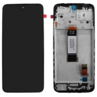 Γνήσια Οθόνη LCD και Μηχανισμός Αφής Με Πλαίσιο για Xiaomi Redmi 12 4G - 5G / Poco M6 Pro 5G Black