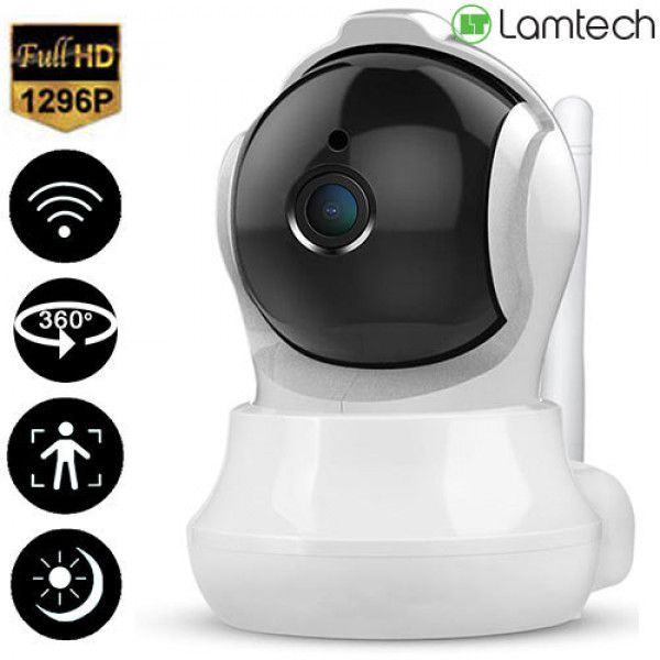 LAMTECH FULL HD 1296P IP CAMERA WITH 360o ROTATION