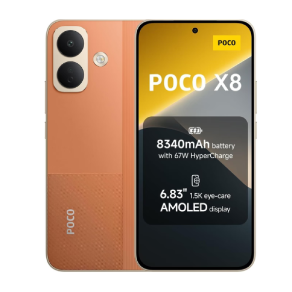 Xiaomi Poco X8 8GB Ram 256GB Orange- EU