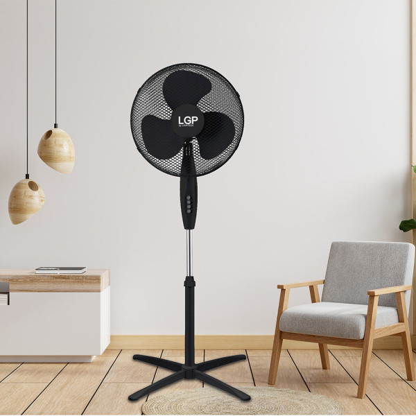 LGP STAND FAN 16' 40CM 45W BLACK