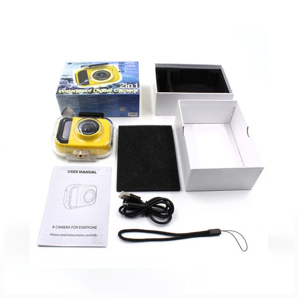 LAMTECH 2in1 WATERPROOF DIGITAL CAMERA YELLOW