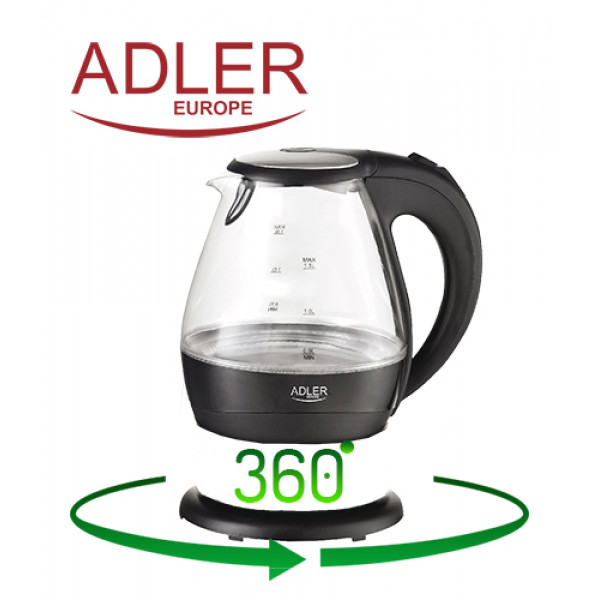 ADLER GLASS KETTLE 1,5L