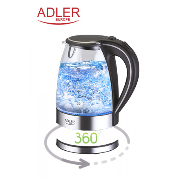 ADLER GLASS KETTLE 1,7L