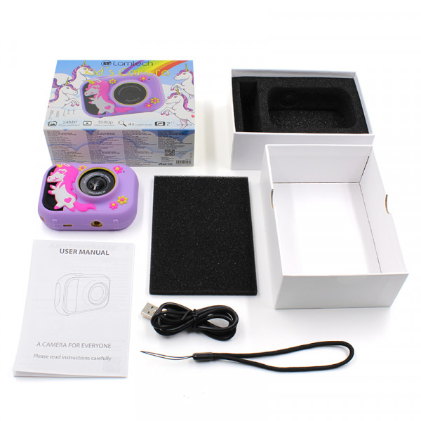 LAMTECH KID CAMERA WITH SILICON CASE UNICORN POLLY