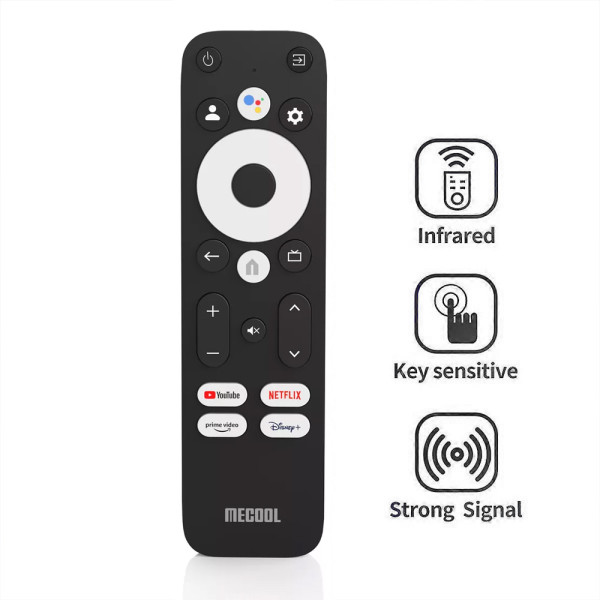MECOOL GOOGLE CERTIFIED BT&IR REMOTE CONTROL WITH VOICE CONTROL