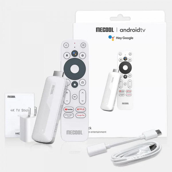 MECOOL GOOGLE CERTIFIED BT&IR REMOTE CONTROL FOR KM2/KD5 WHITE