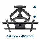 GEMBIRD FULL MOTION TV WALL MOUNT 32'-75' 45KG