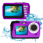 AQUAPIX WATERPROOF 4K CAMERA W-3048 PURPLE EDGE