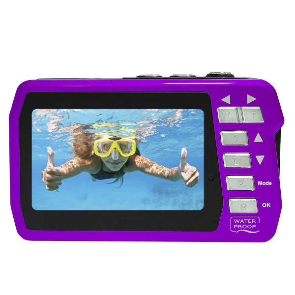 AQUAPIX WATERPROOF 4K CAMERA W-3048 PURPLE EDGE