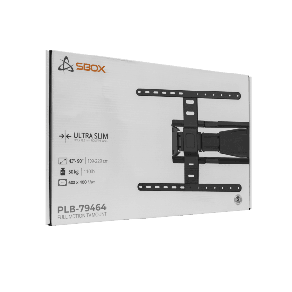 SBOX WALL MOUNT 43-90' 50KG 600X400