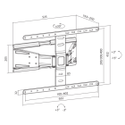 SBOX WALL MOUNT 43-90' 50KG 600X400