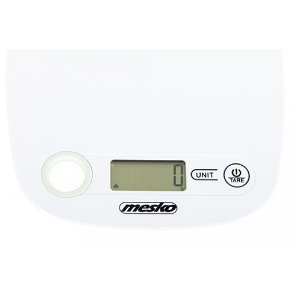 MESKO KITCHEN SCALE WITH HOLE TO HANG WHITE
