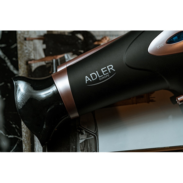 ADLER 2200W ION DRYER & DIFFUSER BLACK