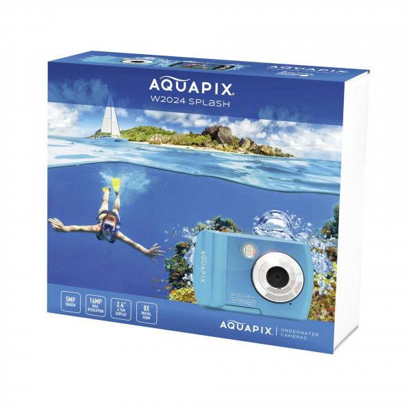 AQUAPIX WATERPROOF CAMERA W2024-W SPLASH ICEBLUE