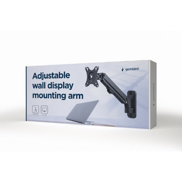 GEMBIRD ADJUSTABLE WALL DISCPLAY MOUNTING ARM UP TO 27'/7KG GEMBIRD ADJUSTABLE WALL DISCPLAY MOUNTING ARM UP TO 27'/7KG